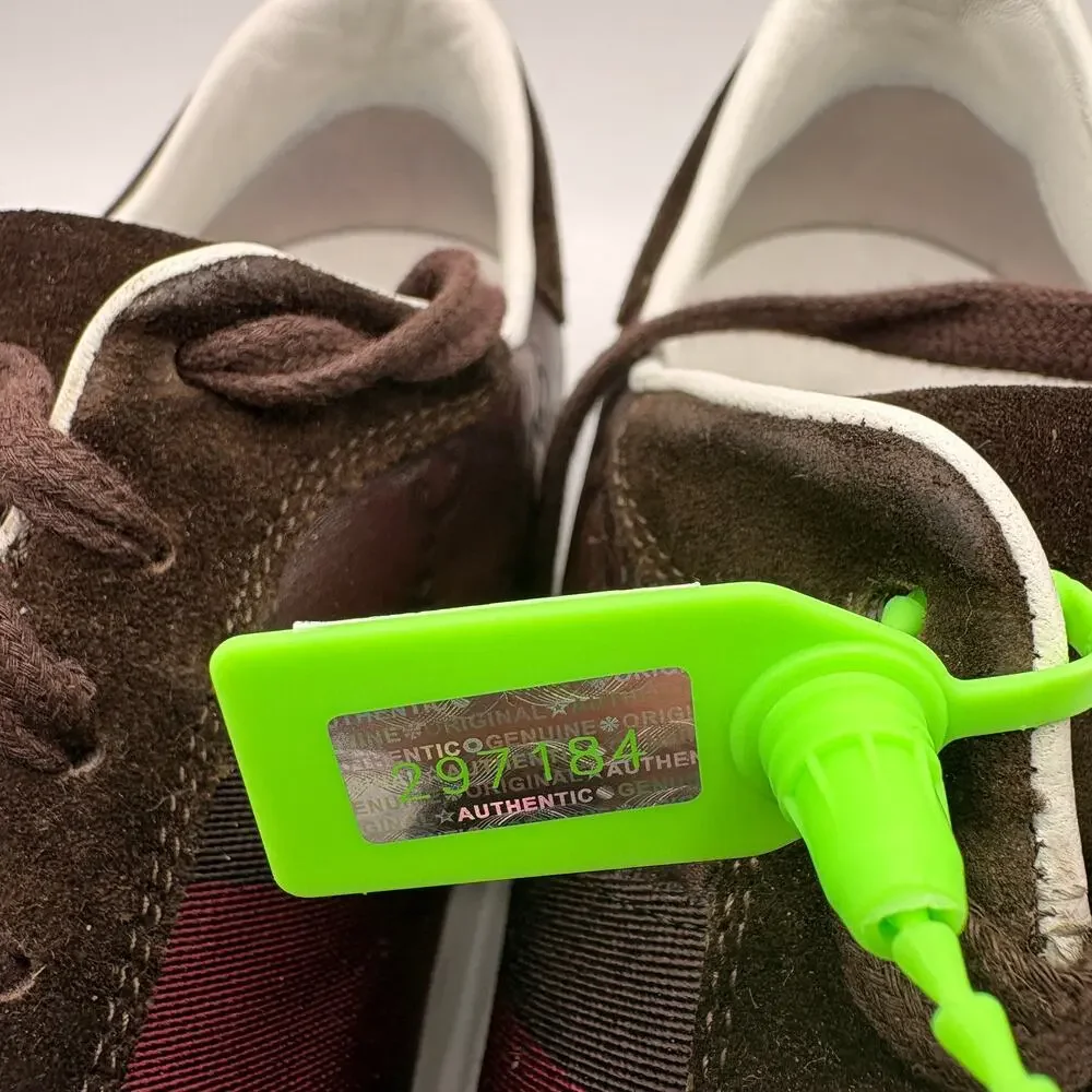 GUCCI Guccissima Monogram Leather Web Sneakers Oxblood Brown Sz 9.5G/US10 $1095 - Picture 11 of 12